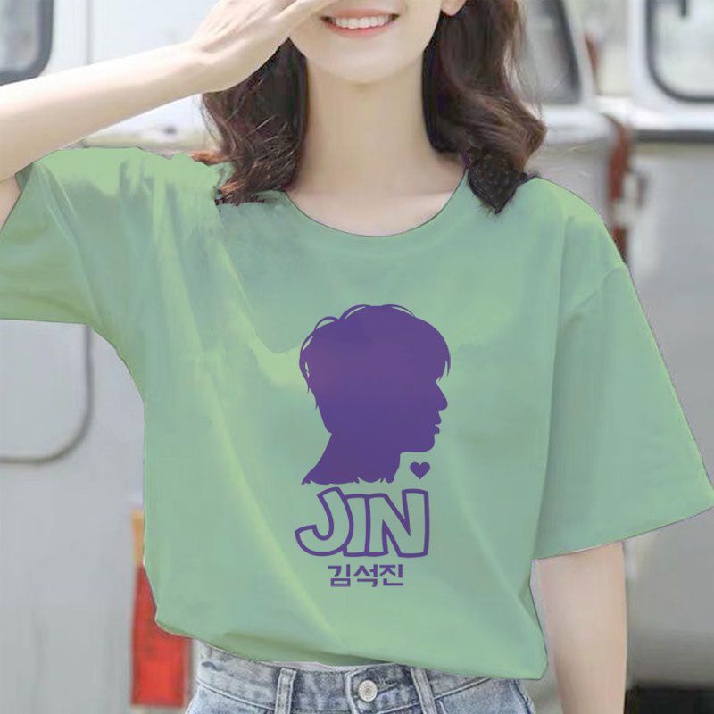 Baju kaos wanita oversize baju kaos atasan bts jin T shirts bts army bts collection