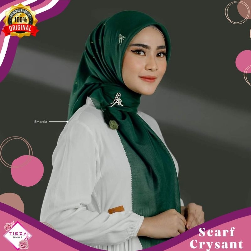 NEW & COD Hijab segi empat arrafi SCARF CRYSANT