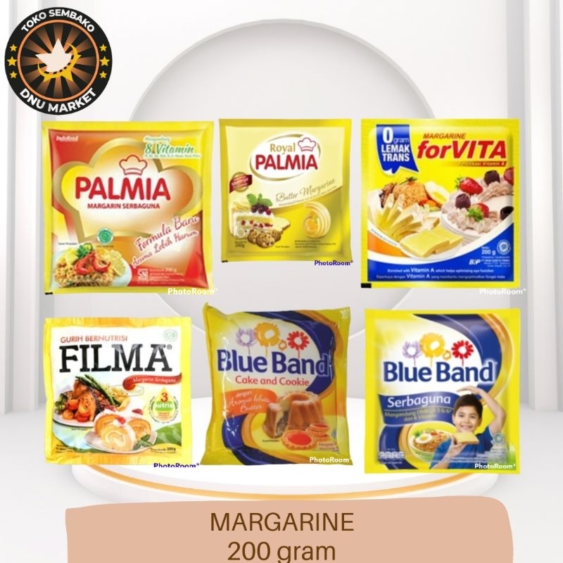 

MARGARINE BLUE BAND SERBAGUNA | FORVITA | FILMA | BLUE BAND CAKE AND COOKIE | 200 gram