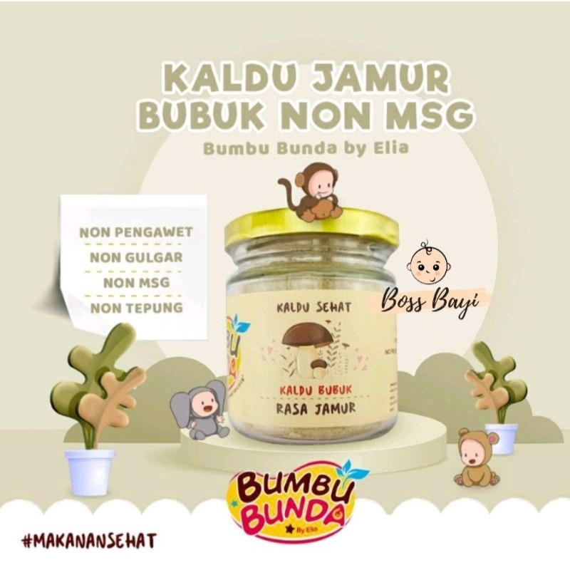 BUMBU BUNDA by Elia - Kaldu Bubuk MPASI Ayam Kampung/Sapi/Jamur/Tuna/Salmon Non MSG