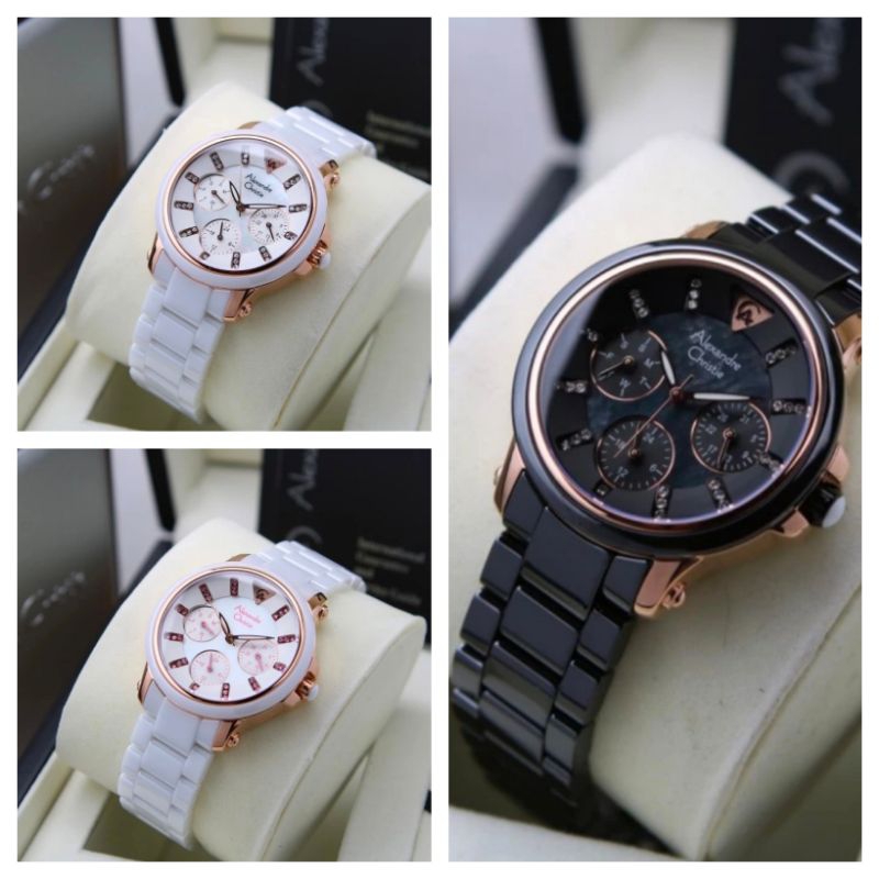 JAM TANGAN WANITA CERAMIC ALEXANDRE CHRISTIE AC 2375 2375 AC2375 ORIGINAL
