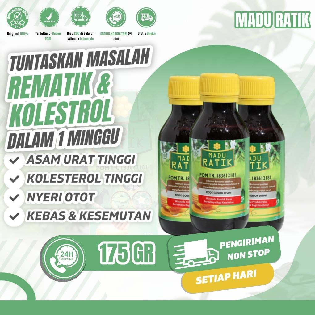 MADU RATIK HERBAL - Madu Obat Asam Urat Rematik Nyeri Sendi Madu Mujarob Manjur 100% original BISA C