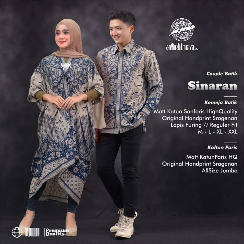 SINARAN BATIK COUPLE KEMEJA + KAFTAN