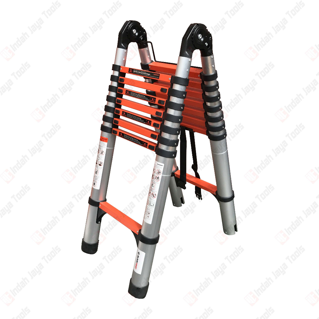 BLACKFOOT Tangga DOUBLE Teleskopik 3.2 + 3.2 = 6.4 M Alumunium