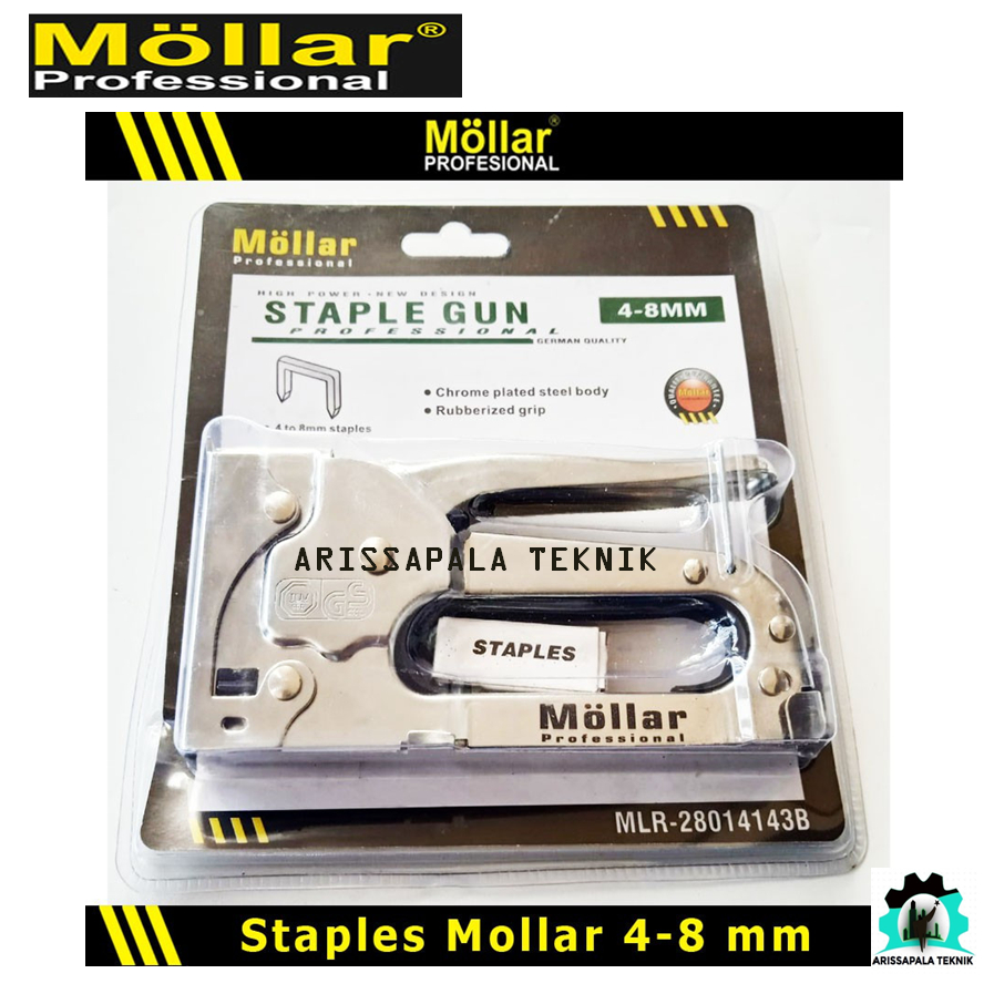 

MOLLAR Staple Gun Staples Setaples Jok Motor Dekor Steples Tembak Stapler Gun Tacker 4-8mm