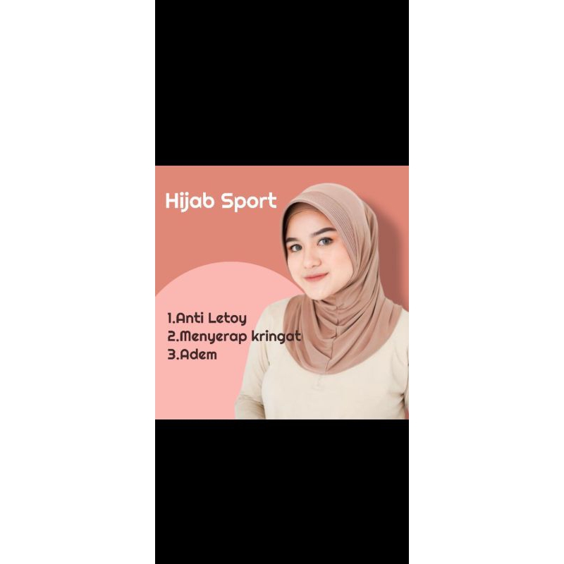 Bergo sport/hijab sport/bergo sport premium