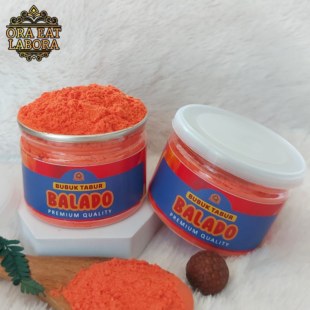 

Can Bumbu Tabur Balado Bubuk Tabur Snack Keripik Kentang Kualitas Premium - Ora Eat Labora