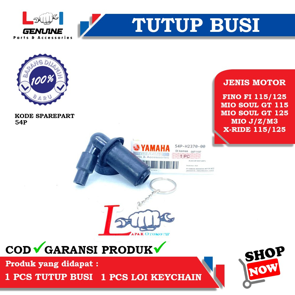 -LOI- TUTUP COP BUSI MIO J, MIO M3, MIO Z, FINO FI 115/125, XRIDE 115/125, SOUL GT 115/125