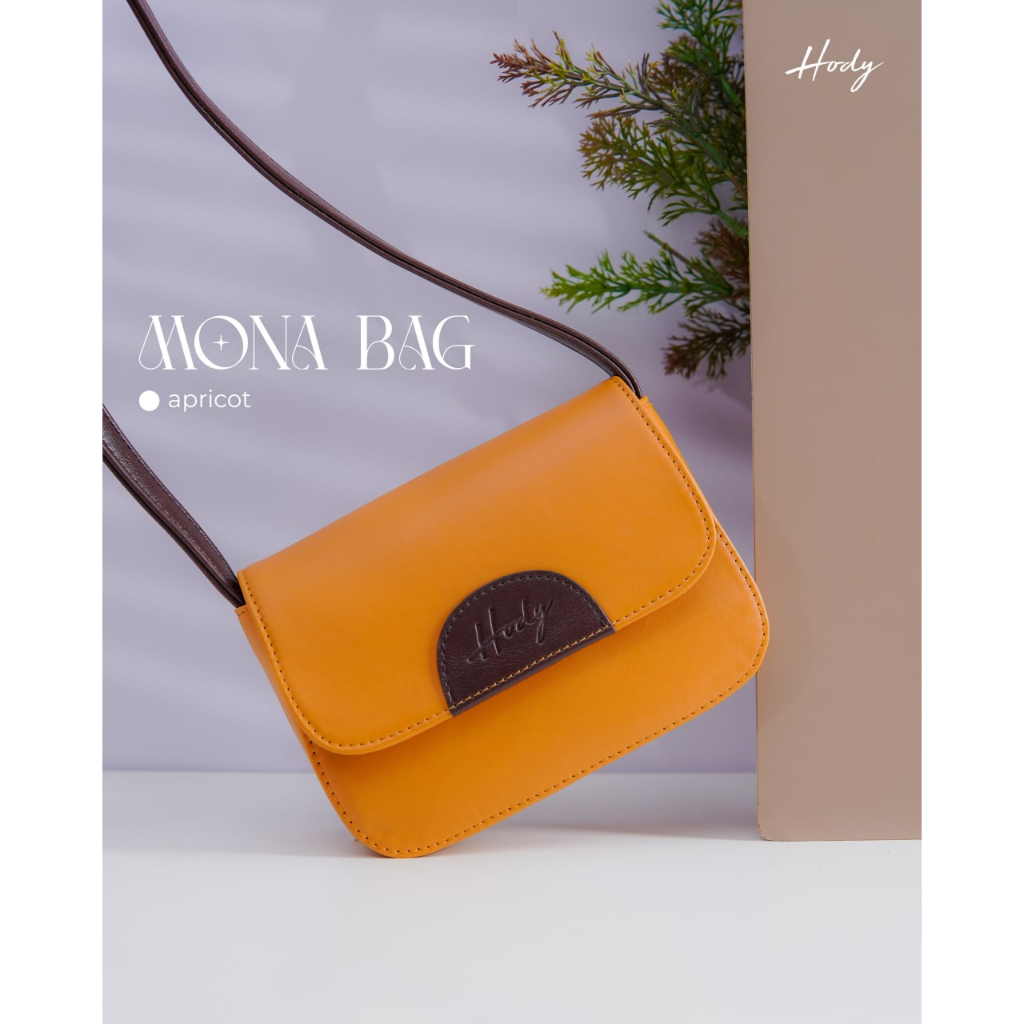 Tas Wanita Selempang HODY Mona Bag Apricot Sling Bag Slempang Premium