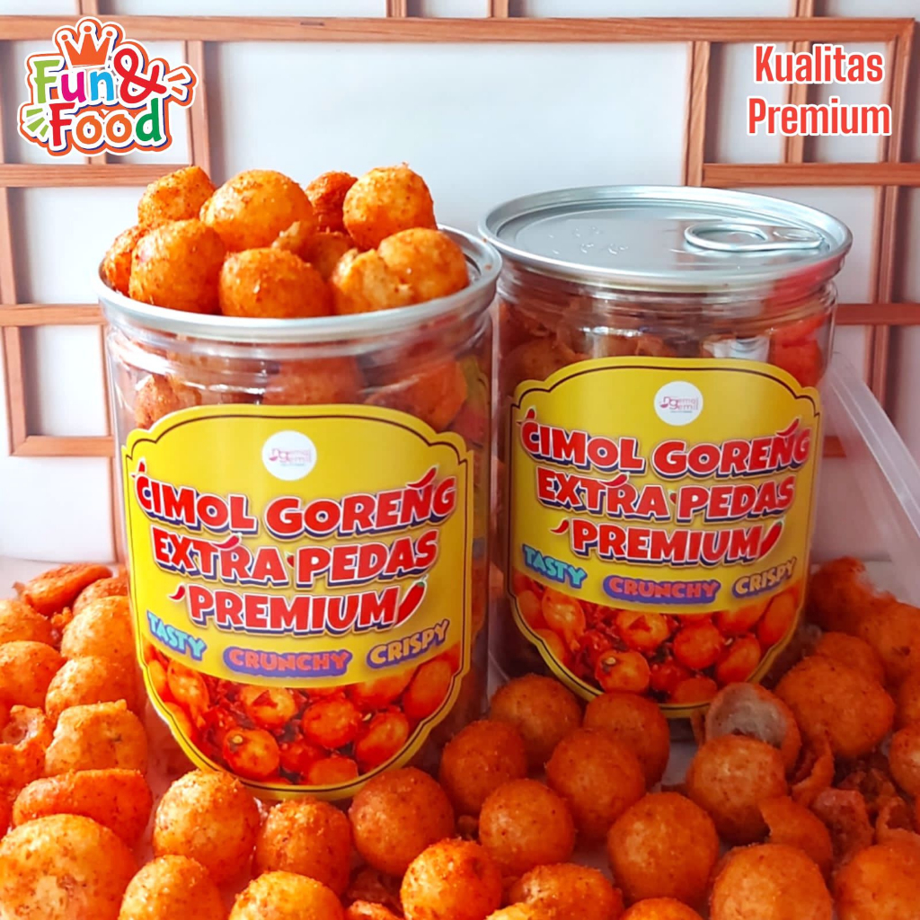 

Can Cimol Goreng Extra Pedas Kerupuk Pilus Kualitas Premium