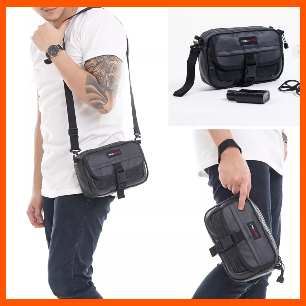 [BISA COD] Tas Tangan DOPP KIT DRG RAZE WATERPROOF Hand Bag Pouch Clutch Selempang Slempang Sling Slingbag Waist Waistbag Pinggang Handbag Pria Wanita Cowok Cewek Handbag Branded Anti Air Murah ORIGINAL