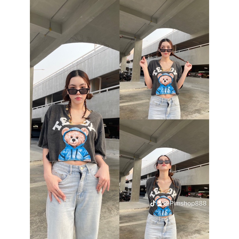 SALE…crop top oversize rantai