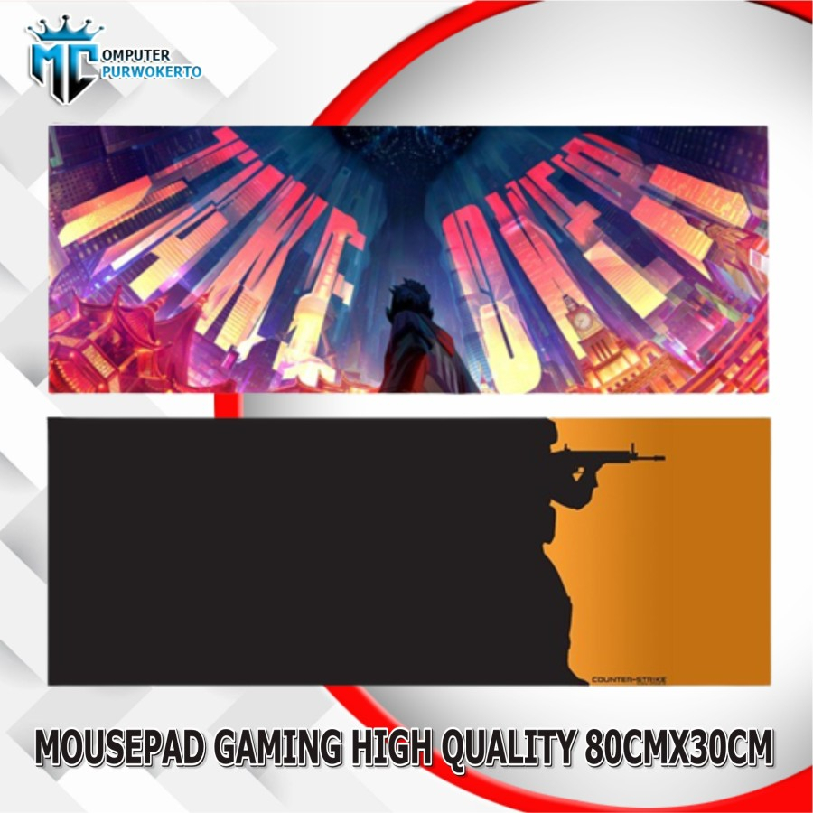 Mousepad Gaming Extra Large Motif Size 80cm x 30cm