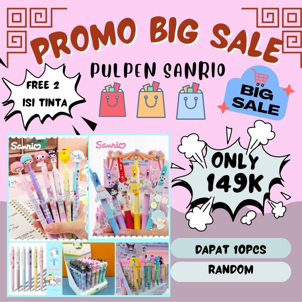 

LUCKY CAT - PAKET MURAH PULPEN DAPAT 10 PCS | PULPEN SANRIO | PEN LUCU | ALAT TULIS SEKOLAH | PULPEN PENGHAPUS | PULPEN TINTA BIRU | PULPEN WARNA WARNI 10 WARNA | PULPEN RANDOM | PULPEN SANRIO | PULPEN MOTIF RANDOM 10PCS