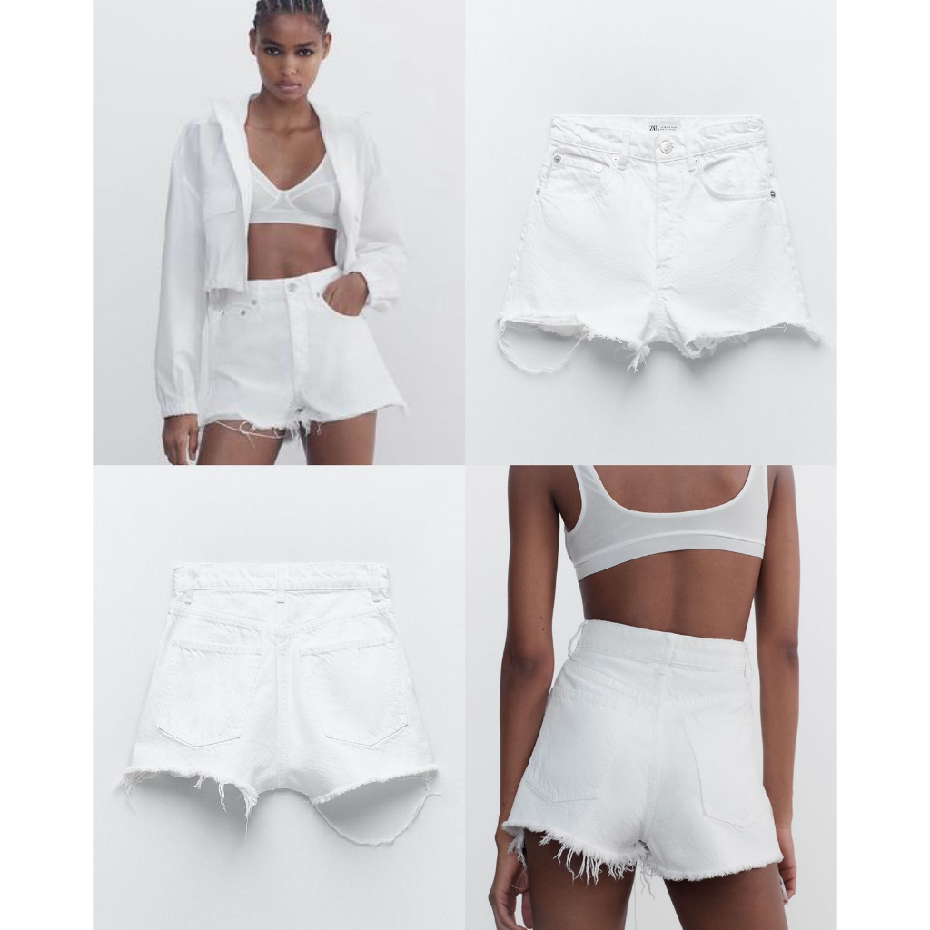 Zara High Rise Denim Shorts