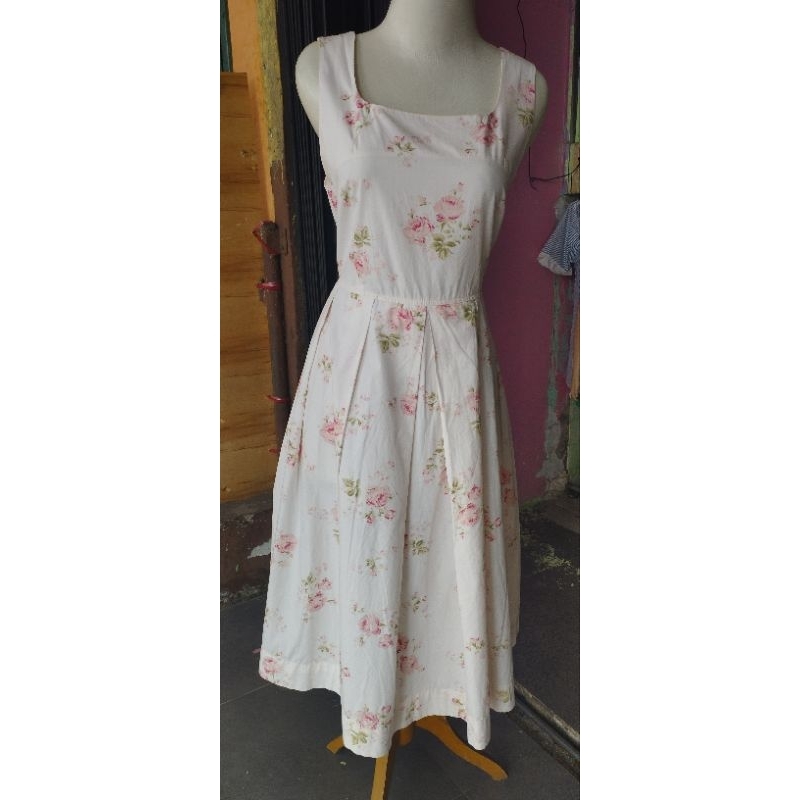 Dress Bunga Flower Vintage korea