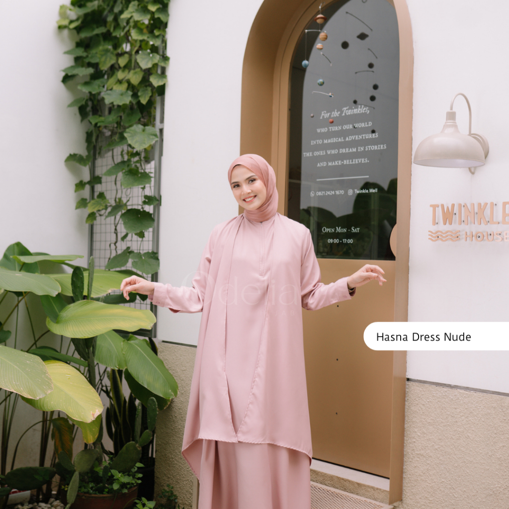 HASNA DRESS (FREE ELIAH HIJAB) - ODELIA HIJAB