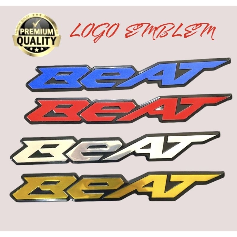 STIKER LOGO EMBLEM MOTOR BEAT