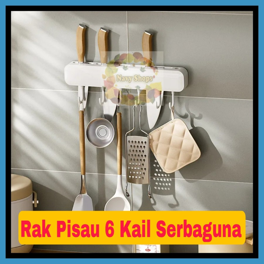 MH - RAK PISAU 6 KAIL SERBAGUNA TANPA BOR GANTUNGAN SERBAGUNA RP6K