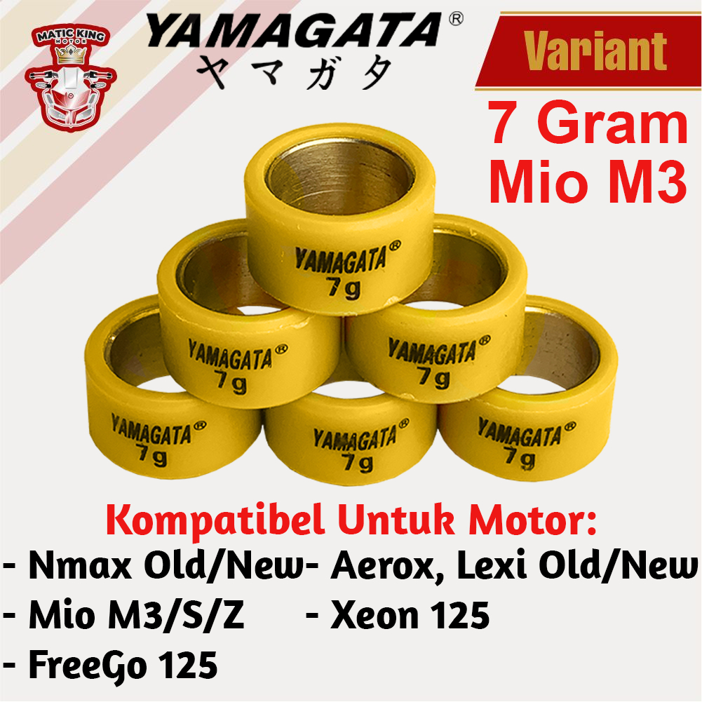 Roller Nmax Lexi Aerox Mio M3 S 125 GT 125 Xeon Free Go Racing Yamagata 7gr sd 13gr