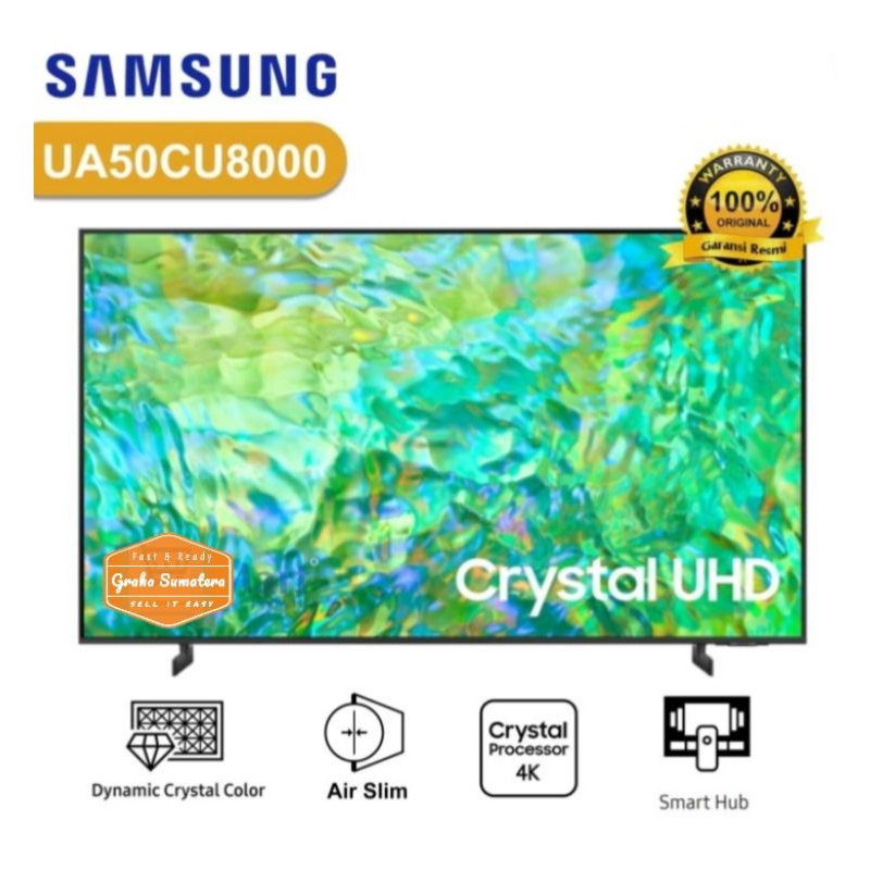 Smart TV Samsung 50Inch Crystal 4K UHD New 2023 Murah Medan