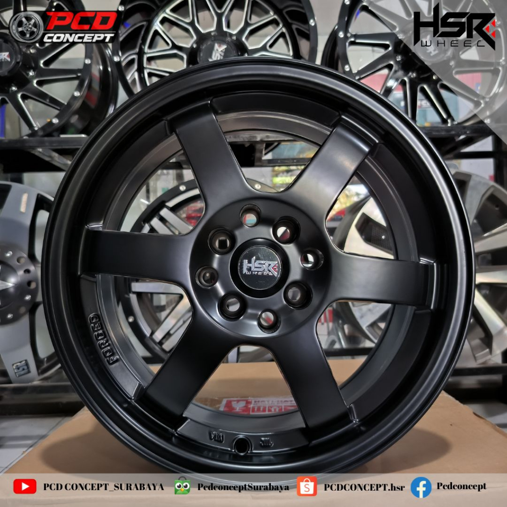 VELG MOBIL RACING R16 TE37 HITAM - VELG MOBIL BRIO AVANZA JAZZ YARIS DATSUN GO DLL