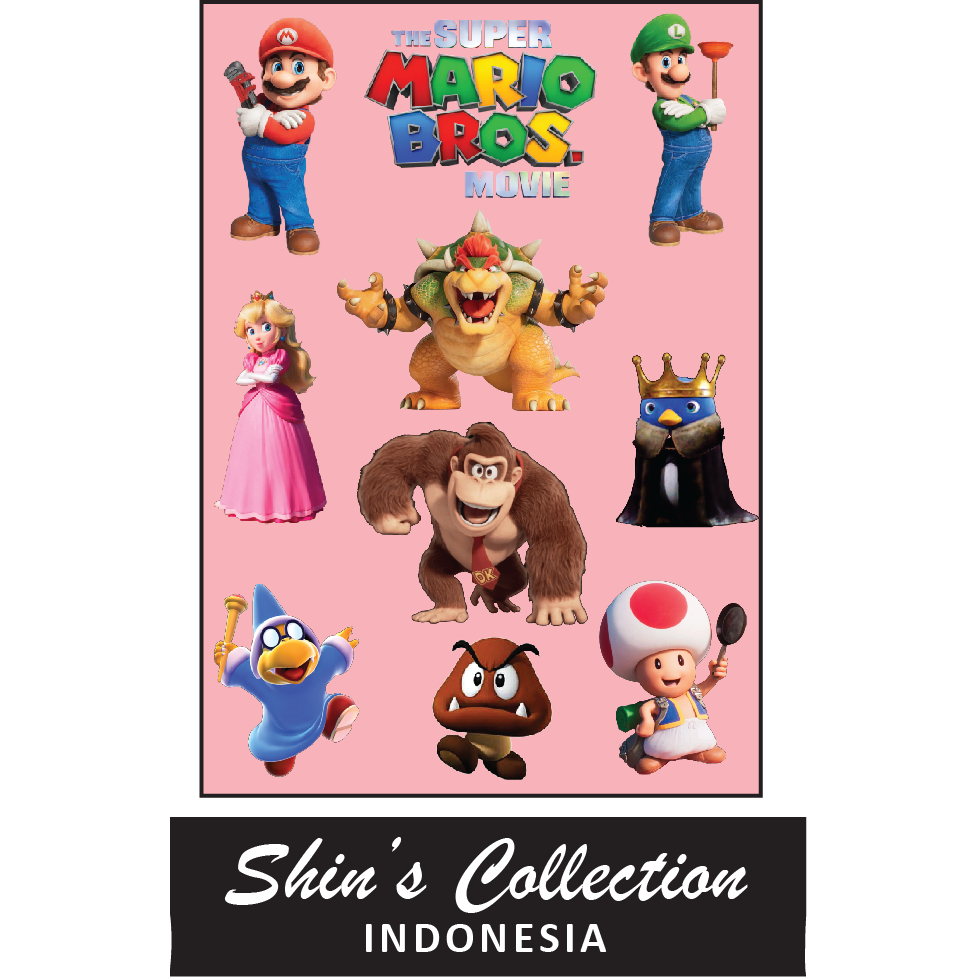 

Sticker stiker murah anti air Super mario bros movie 1 pc