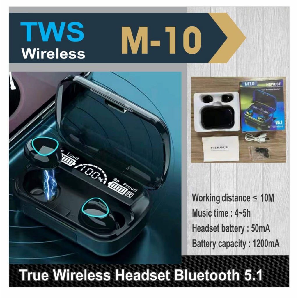 HANDSFREE BLUETOOTH TWS M28/M30/M10/M19/M90 PRO BY SMOLL