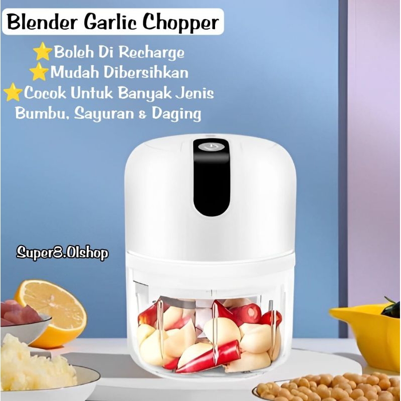 USB Mini Food Processor - Blender Mini Serbaguna - Blender Bumbu Portable⭐ Super8 ⭐