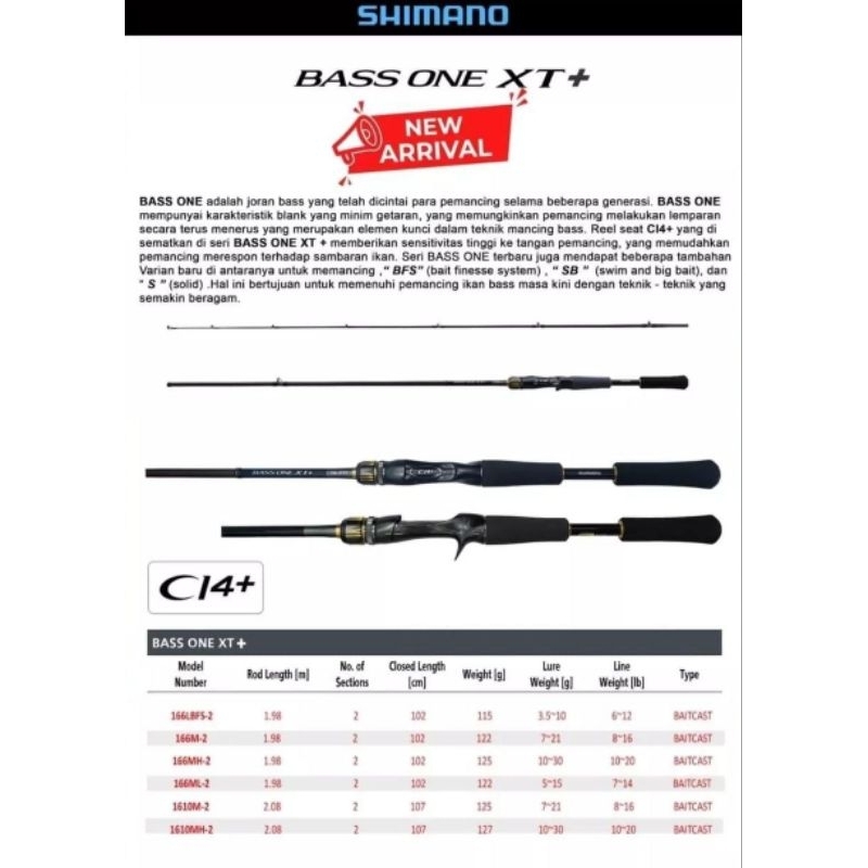 JORAN BC SHIMANO BASS ONE XT 2023 1610M2