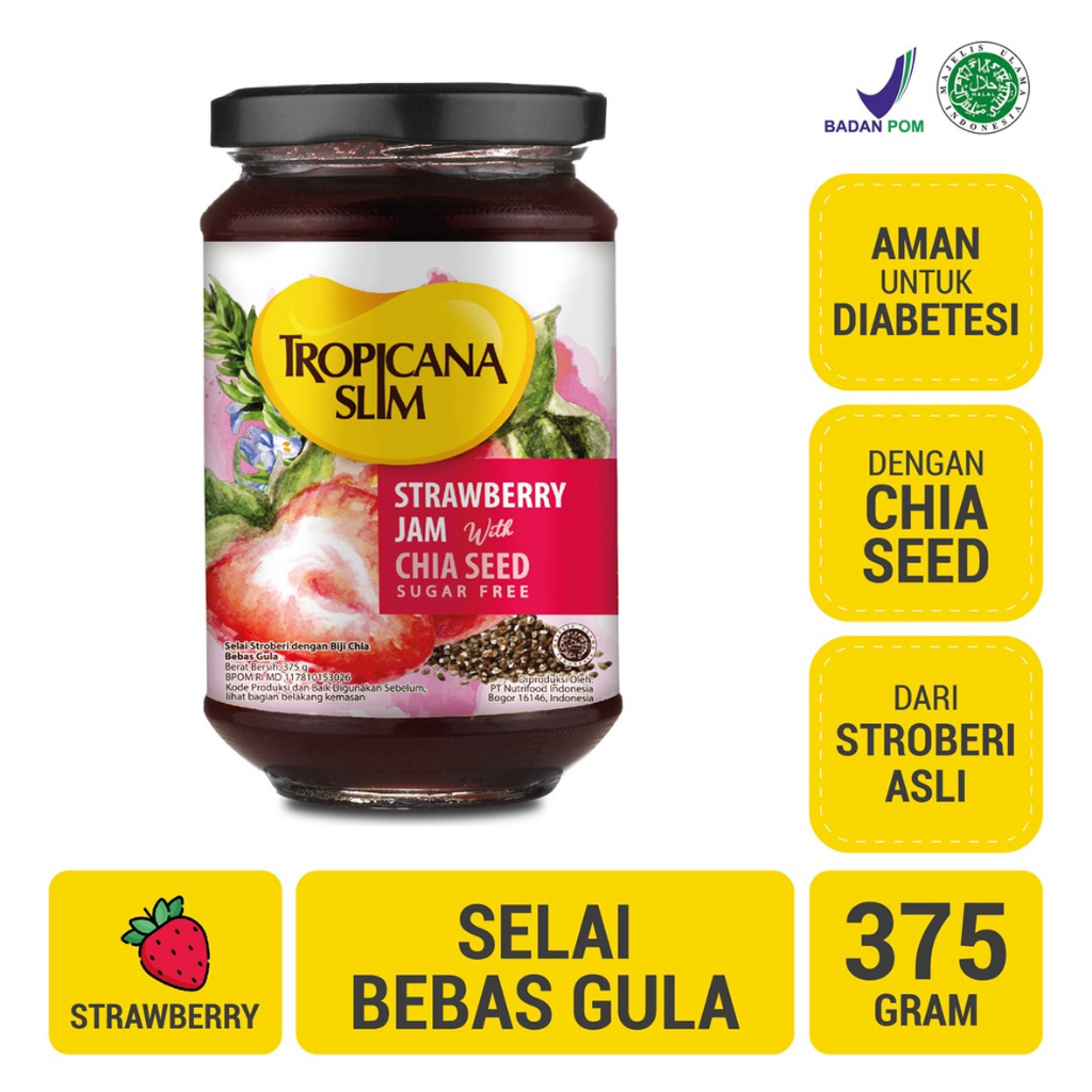 

TROPICANA SLIM JAM STRAWBERRY BOTOL 375 GR