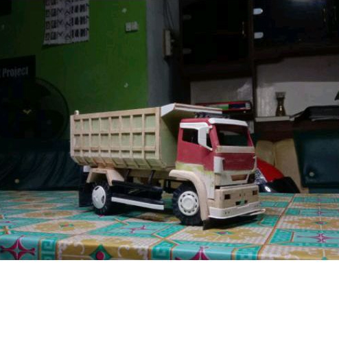 MINIATUR TRUK PLASTIK DUMP KABIN CANTER