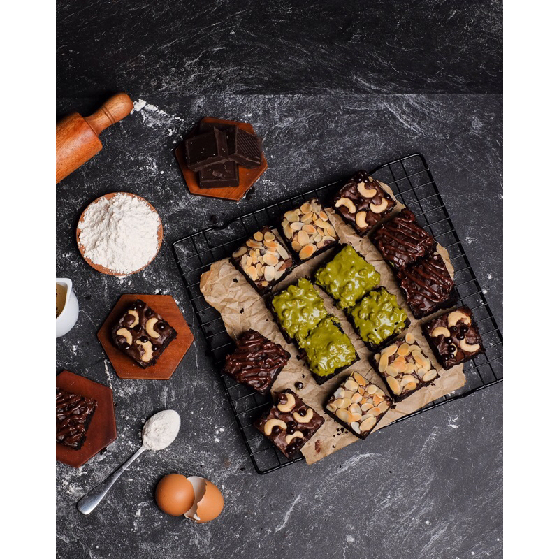 

Fudgy Brownies panggang sekat