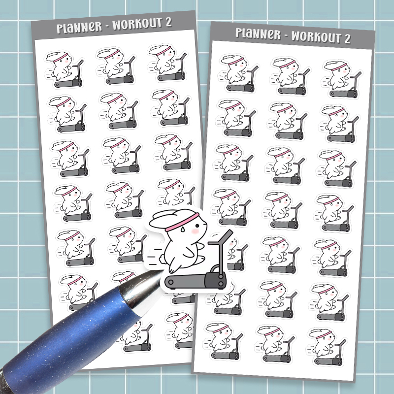 

Sticker Jadwal Olahraga WORKOUT #2 Tracker Planner BUJO Bullet Journal