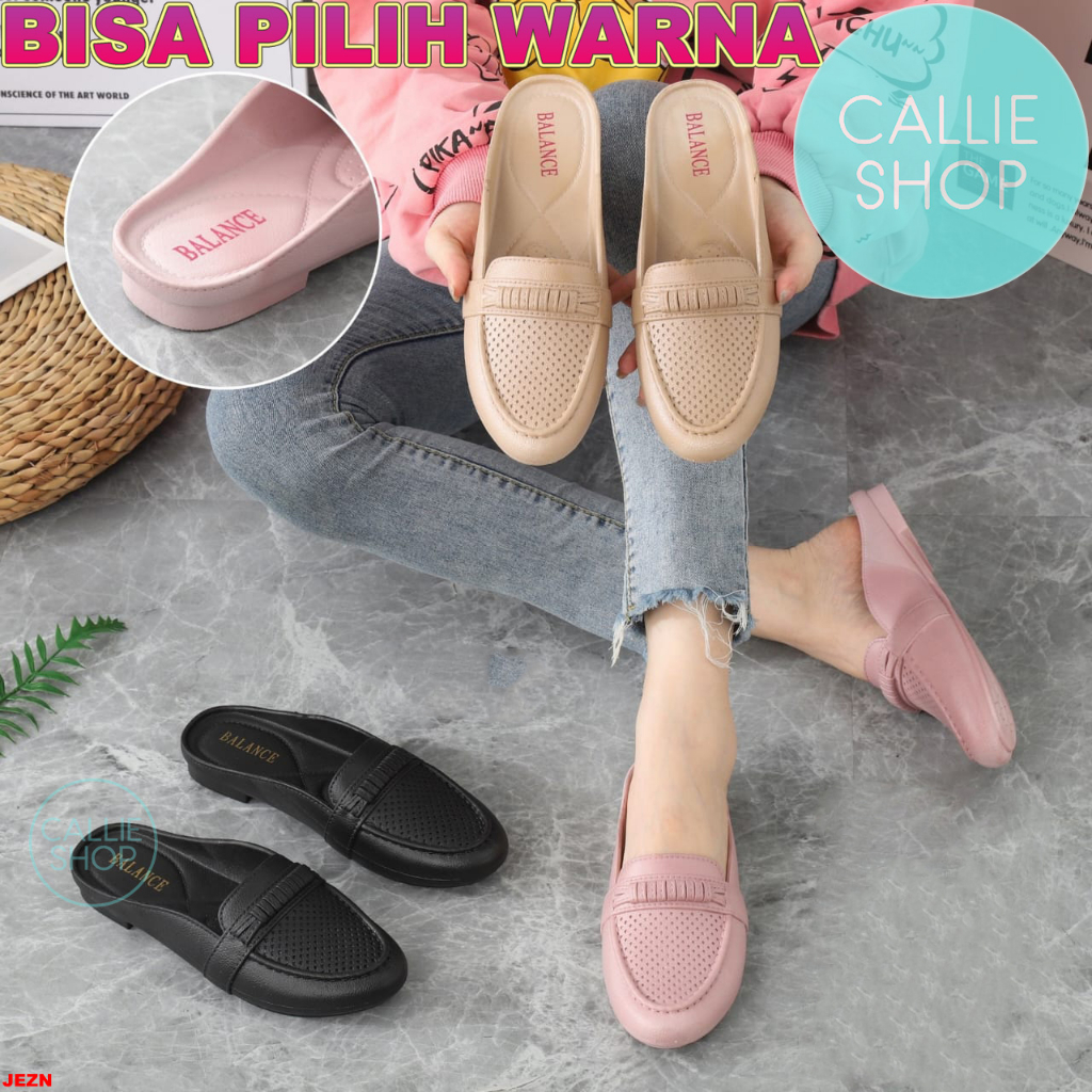 Sepatu Mule Wanita Bustong Elegan Jelly Balance 1636-1 BUSBNTK