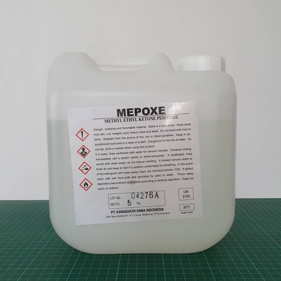 Mepoxe Katalis Hardener Resin 5 Kilogram Cair Bening