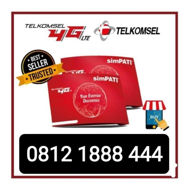 NOMER SIMPATI CANTIK 11 DIGIT TRIPLE 0812 1888 444