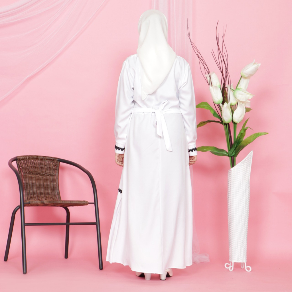 Others Gamis Putih Terbaru 2023 Baju Gamis Dress muslim Gamis Polos Gamis Busui Wanita Best Seller Gamis Putih Terbaru Busui Putih Polos Fashion Muslim M-L-XL-XXL-XXXL Gamis Polos Putih 2022