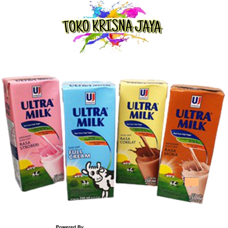 

ULTRA MILK SUSU UHT 250 ML VARIASI COKLAT | STRAWBERRY | FULL CREAM