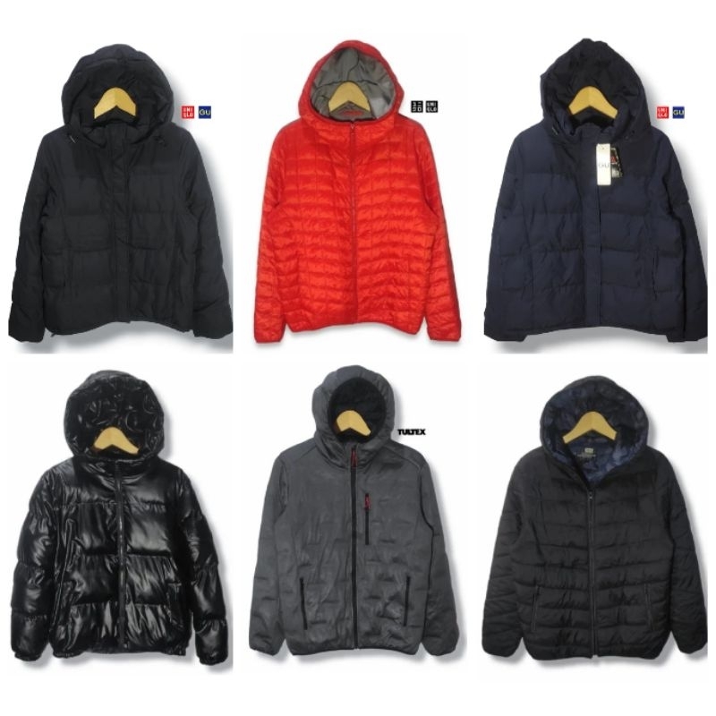 UNIQLO Hooded Puffer warm padded Jacket unisex hangat