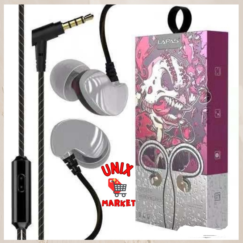 HF Handsfree headset kualitas Original MONSTER LAPAS S-3 Mega Bass earphone musik
