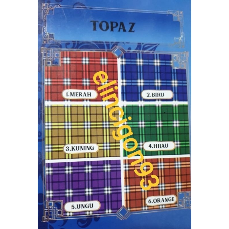 KAIN KOTAK SERAGAM SEKOLAH MOTIF TOPAZ METERAN