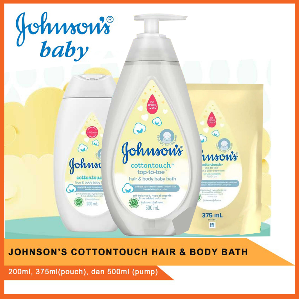 Johnson's Cottontouch Top to Toe Hair and Body Baby Bath