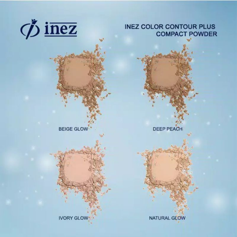 MFI - INEZ COLOR CONTOUR PLUS COMPACT POWDER REFIL/NON REFIL | READY STOCK