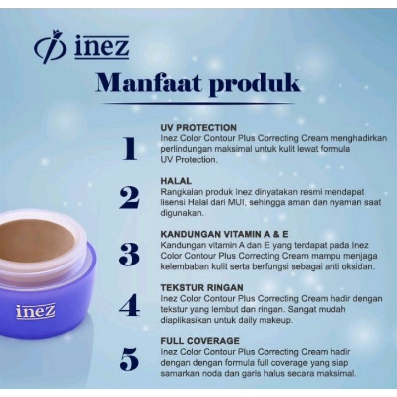 MFI - INEZ COLOR CONTOUR PLUS CORRECTING CREAM SERIES | READY STOCK