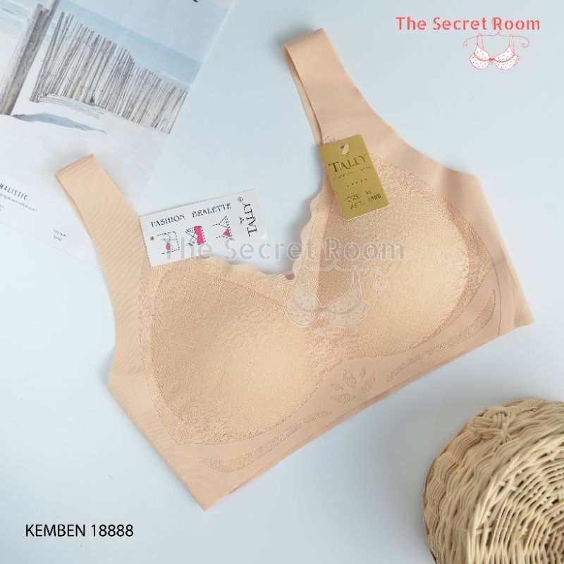 TALLY BRA BH KEMBEN BRALETTE 1888 I CUP B I BUSA TIPIS I TANPA KAWAT I BAHAN SEAMLESS I SIZE L - XL