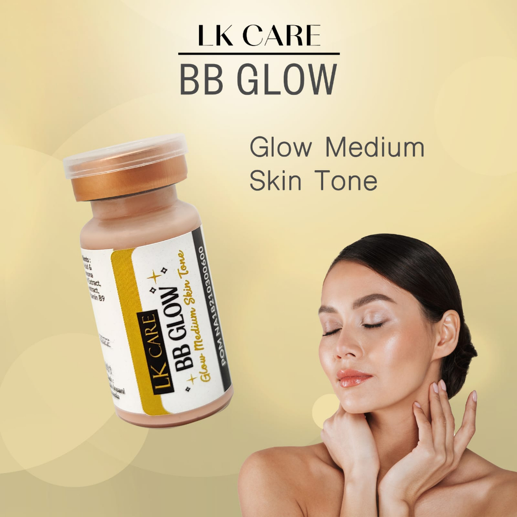 serum bb glow BPOM medium skin tone sulam bedak glowing merk LKCARE