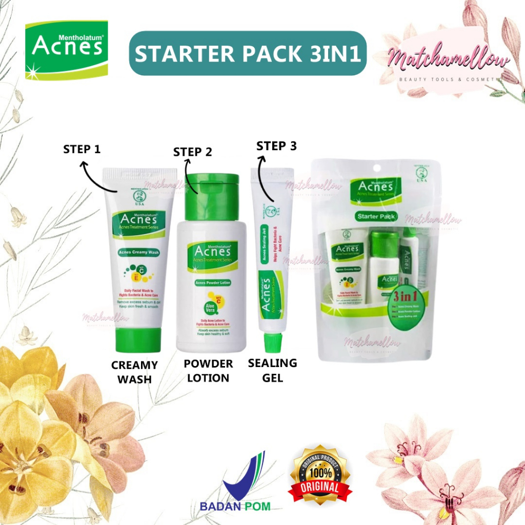 ❄️MATCHA❄️ ACNES STARTER PACK - ACNES TREATMENT SERIES TRAVEL KIT