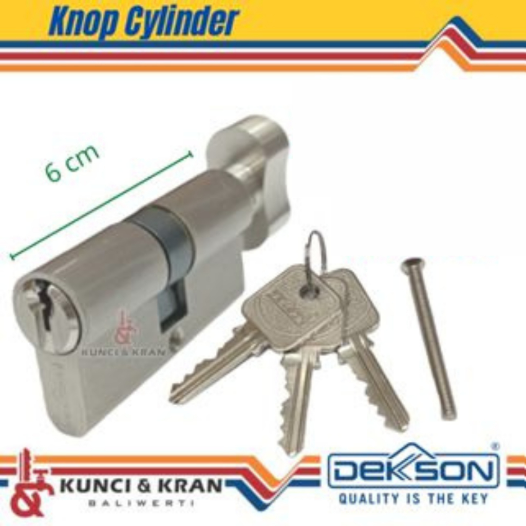 Silinder Knop Dekkson CYL TC DL 60MM SN Thumbturn Cylinder Silinder Kunci Knop 6cm