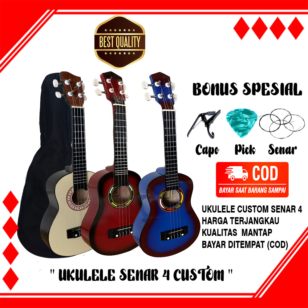 Gitar Ukulele Custom Murah Berkualitas